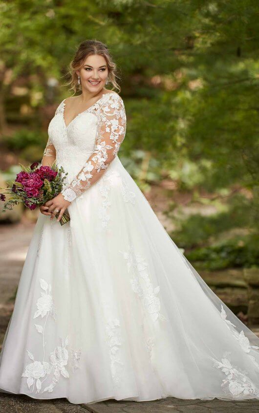 Plus Size Lace Wedding Dress